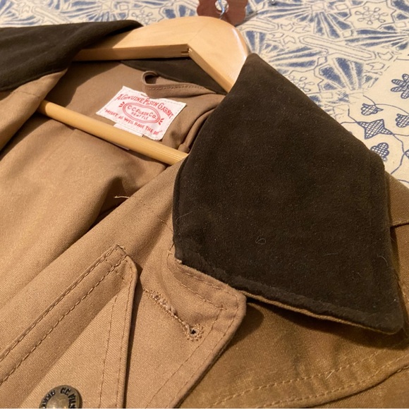 Filson Shelter Cloth Waterfowl Upland Waxed Coat Tan Medium Style 10091 - Picture 9 of 9